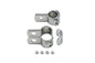 Chrome 1-1/8 inch Footpeg Mount Clamp Set