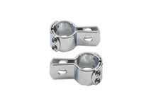 Load image into Gallery viewer, Chrome 1-1/4 inch Footpeg Mount Clamp Set