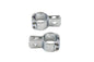 Chrome 1-1/2 inch Footpeg Mount Clamp Set