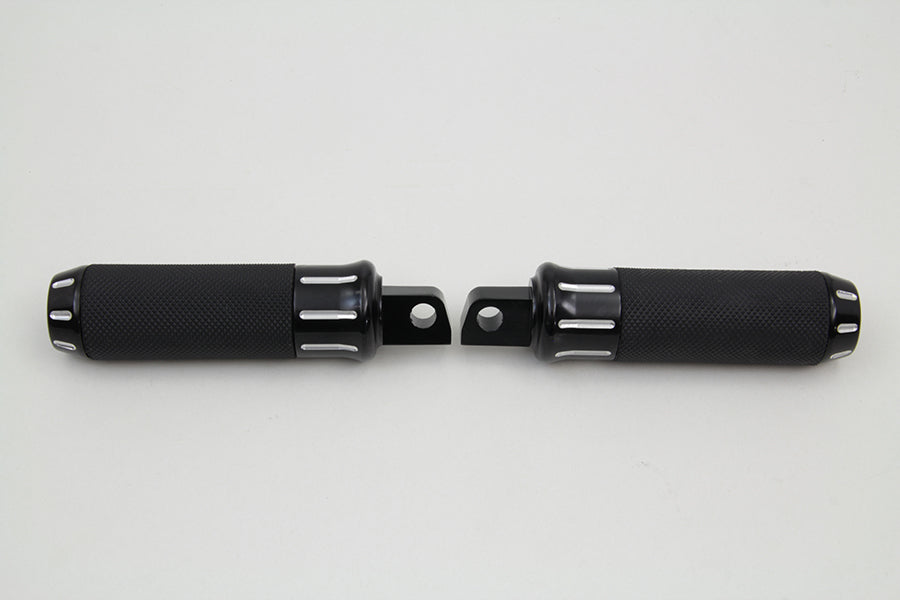 Black Clear Cut Style Footpeg Set