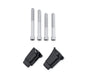 Passenger Footboard Adapter Set Black