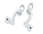 360 Adjustable Passenger Footpeg Mount Kit Chrome