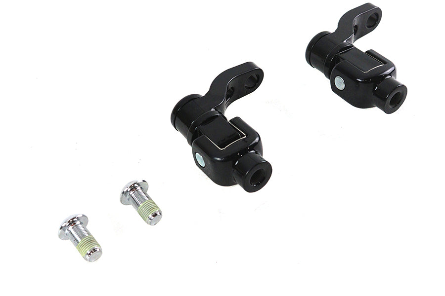 360 Adjustable Passenger Footpeg Mount Kit Black