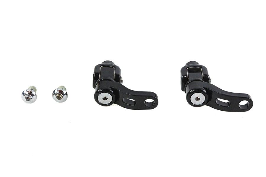 360 Adjustable Passenger Footpeg Mount Kit Black