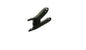 M8 Right Bracket Footboard Mount Black
