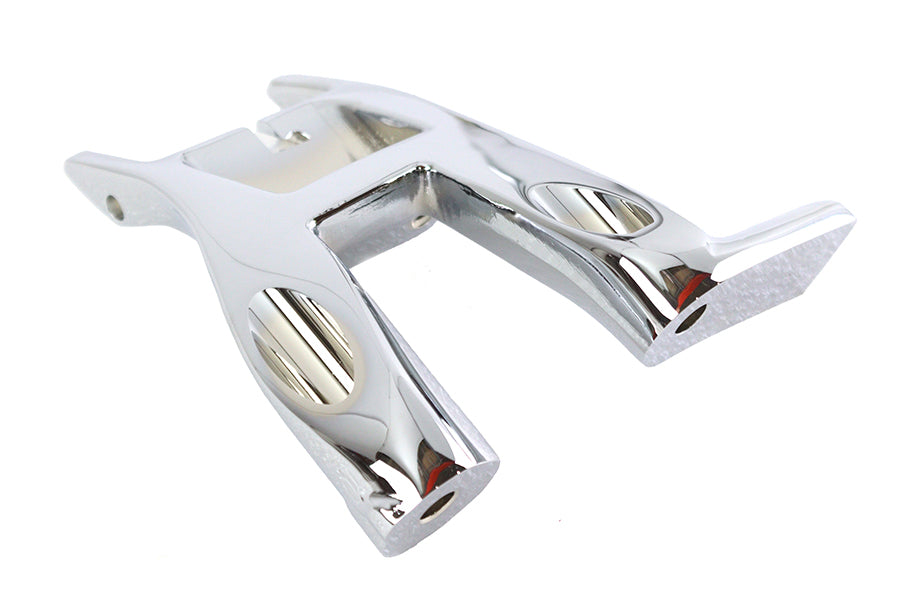 M8 Left Bracket Footboard Mount Chrome