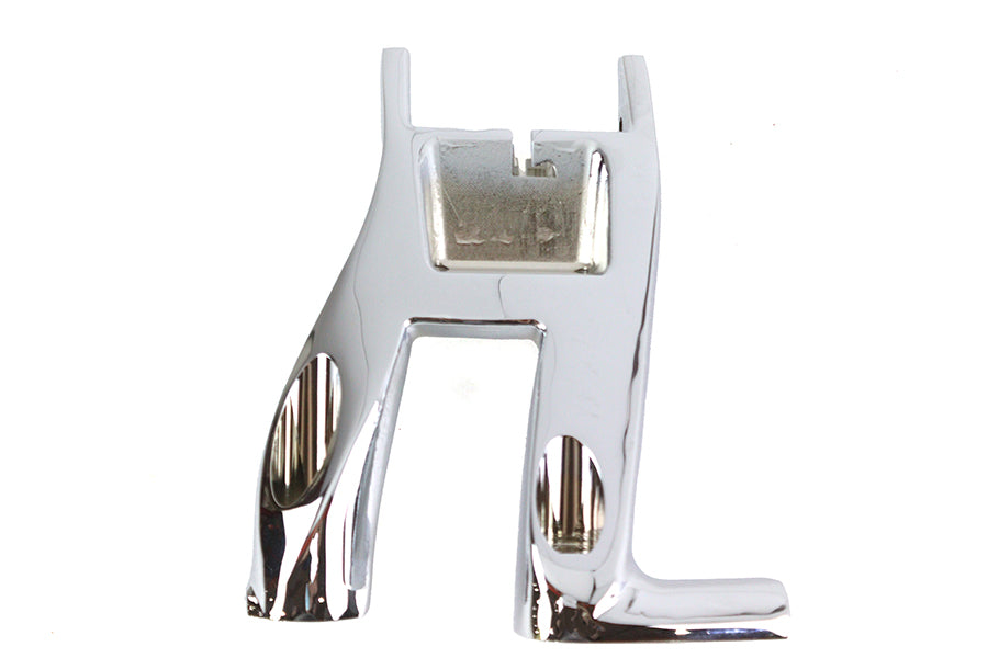 M8 Left Bracket Footboard Mount Chrome