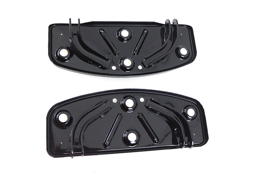 OE Driver Footboard Set Black 'D' Shape
