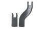Rear Passenger Footpeg Mount Set Black