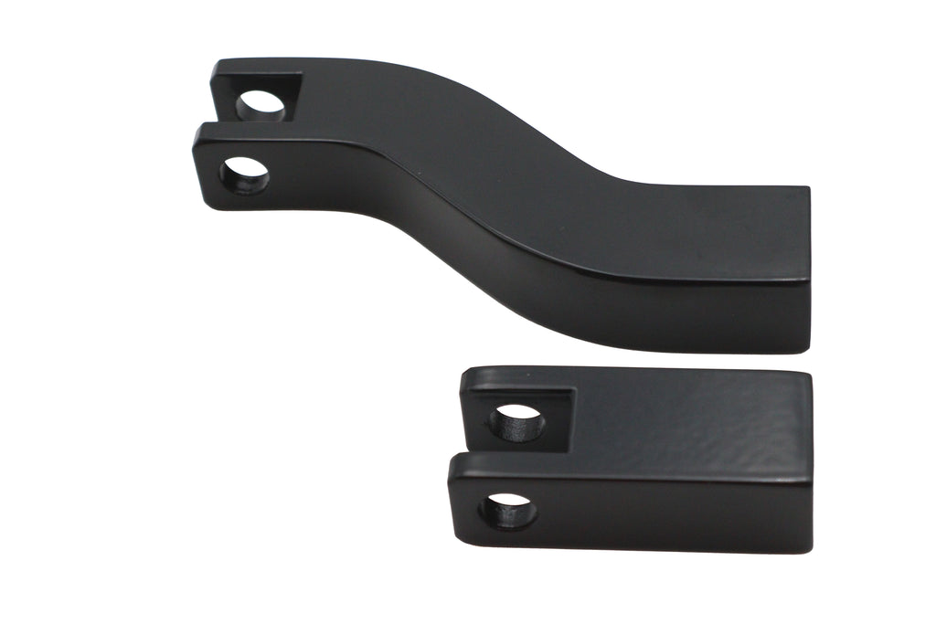 Rear Passenger Footpeg Mount Set Black