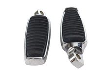 Load image into Gallery viewer, Chrome Footpeg Set with Rubber Inlay