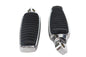 Chrome Footpeg Set with Rubber Inlay