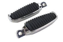 Load image into Gallery viewer, Chrome Footpeg Set with Rubber Inlay