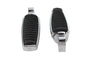 Chrome Footpeg Set with Rubber Inlay