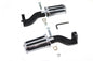 Rail Style Adjustable Footpeg Kit Black