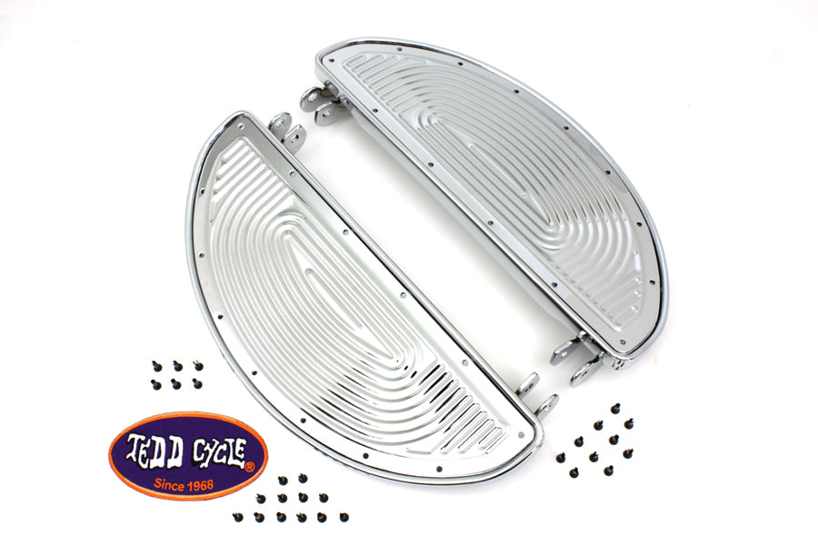 Half Moon Footboard Set Chrome