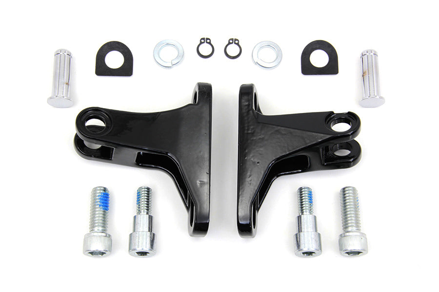 Black Rear Passenger Mini Footboard Mount Kit