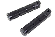 Load image into Gallery viewer, Black Retro Passenger Footpeg Set