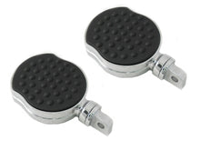 Load image into Gallery viewer, Chrome Flame Style Highway Bar Footpeg Set