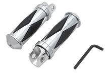 Load image into Gallery viewer, Chrome Diamond Style Footpeg Set
