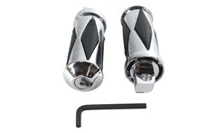 Load image into Gallery viewer, Chrome Diamond Style Large Footpeg Set