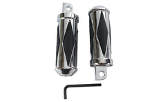 Load image into Gallery viewer, Chrome Diamond Style Large Footpeg Set