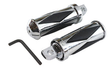 Load image into Gallery viewer, Chrome Diamond Style Large Footpeg Set