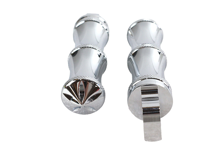Chrome Druid Style Footpeg Set