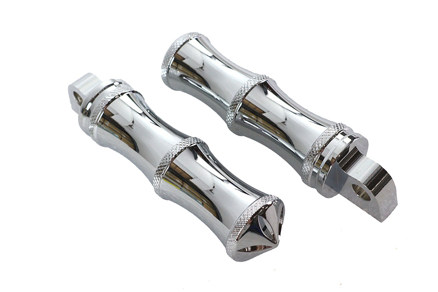 Chrome Druid Style Footpeg Set
