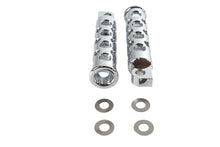 Load image into Gallery viewer, Chrome Hole Shot Style Footpeg Set