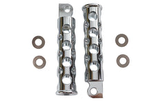 Load image into Gallery viewer, Chrome Hole Shot Style Footpeg Set