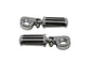 Chrome Railer Style Footpeg Set