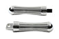 Chrome Billet Batique Style Footpeg Set