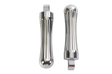 Load image into Gallery viewer, Chrome Billet Batique Style Footpeg Set