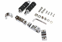 Load image into Gallery viewer, Chrome Engine Bar Footpeg Mount Kit with Footpegs
