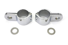 Load image into Gallery viewer, Chrome 1-1/4 inch Footpeg Mount Clamp Set