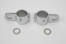 Load image into Gallery viewer, Chrome 1-1/4 inch Footpeg Mount Clamp Set