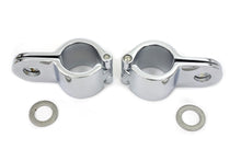 Load image into Gallery viewer, Chrome 1-1/8 inch Footpeg Mount Clamp Set