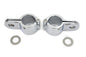 Chrome 1-1/8 inch Footpeg Mount Clamp Set