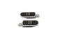 Chrome Footpeg Set with Rubber Inlay