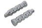 Chrome Contour Grooved Footpeg Set