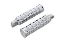 Load image into Gallery viewer, Chrome Micro Grooved Footpeg Set