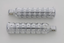 Load image into Gallery viewer, Chrome Micro Grooved Footpeg Set