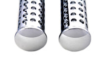 Load image into Gallery viewer, Chrome Micro Holes Footpeg Set