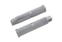 Load image into Gallery viewer, Chrome Hollow Knurled Footpeg Set