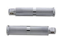 Load image into Gallery viewer, Chrome Hollow Knurled Footpeg Set