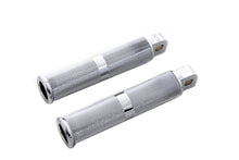 Load image into Gallery viewer, Chrome Hollow Knurled Footpeg Set