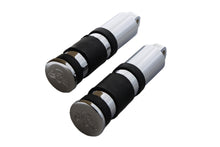 Load image into Gallery viewer, Chrome Banded Skull End Footpeg Set