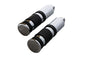 Chrome Banded Skull End Footpeg Set