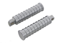 Load image into Gallery viewer, Chrome Light Grooves Footpeg Set